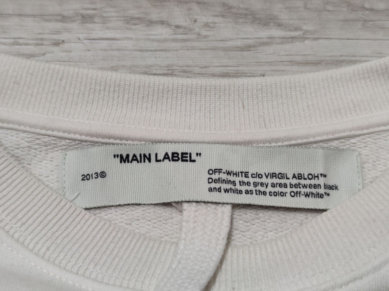 Off-White Off White Tape Arrows Cotton Sweatshirt White Size US M / EU 48-50 / 2 - 5 Thumbnail