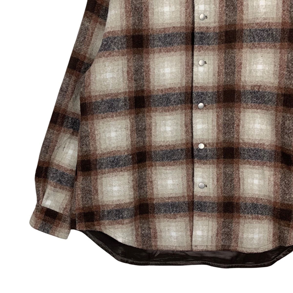 Flannel AZUL by Moussy Shadow Plaid Flannel Jacket #2132-C94 Size US XXL / EU 58 / 5 - 3 Thumbnail