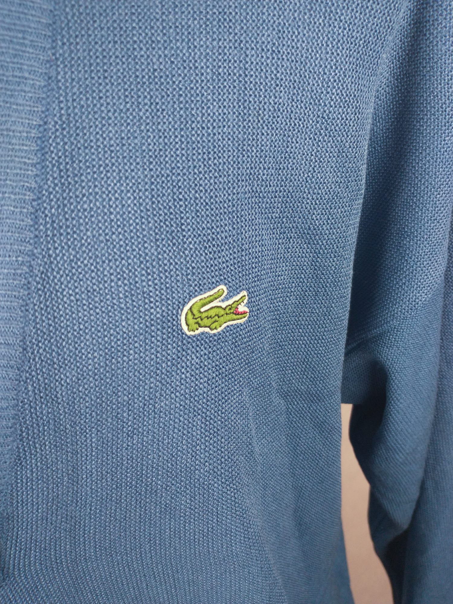 Lacoste Vintage Chemise Lacoste Cardigan Size 6 G Blue Sweater Knit Size US L / EU 52-54 / 3 - 2 Thumbnail