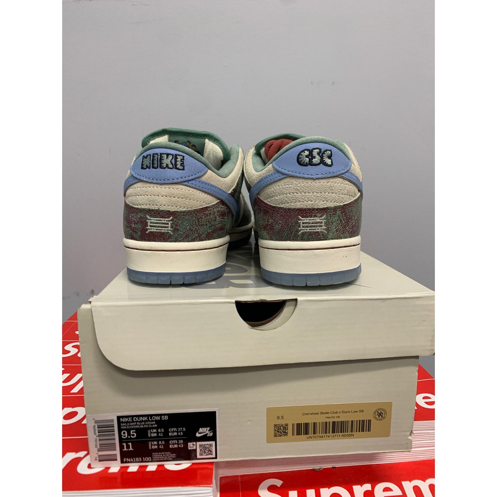 Nike Nike SB Dunk Low Crenshaw Skate Club Size 9.5 NEW SHIPS NOW Size US 9.5 / EU 42-43 - 3 Thumbnail
