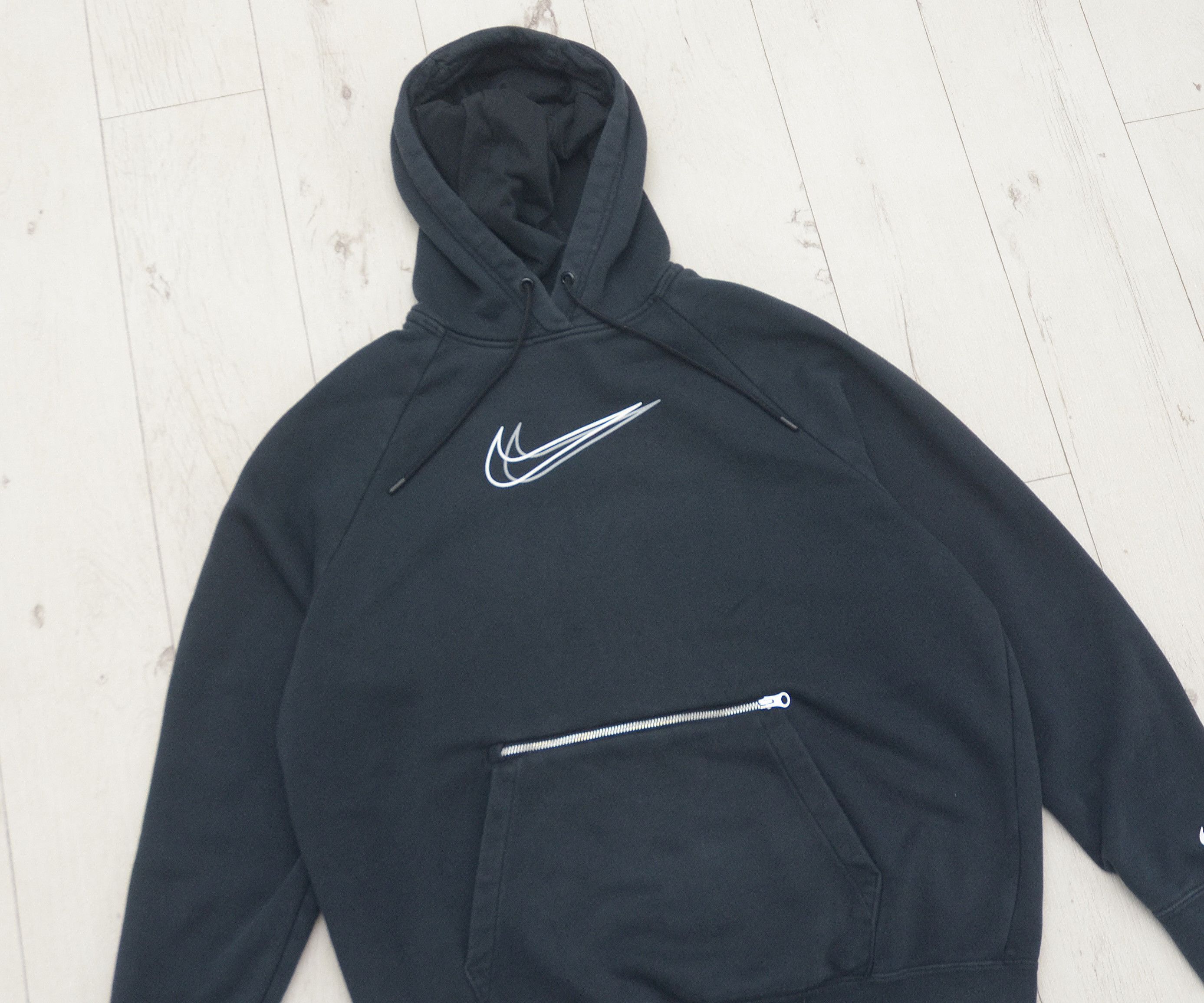 Nike Nike Oversized Double Swoosh Zip Big Logo Hoodie TN ACG Y2K Size US M / EU 48-50 / 2 - 2 Thumbnail