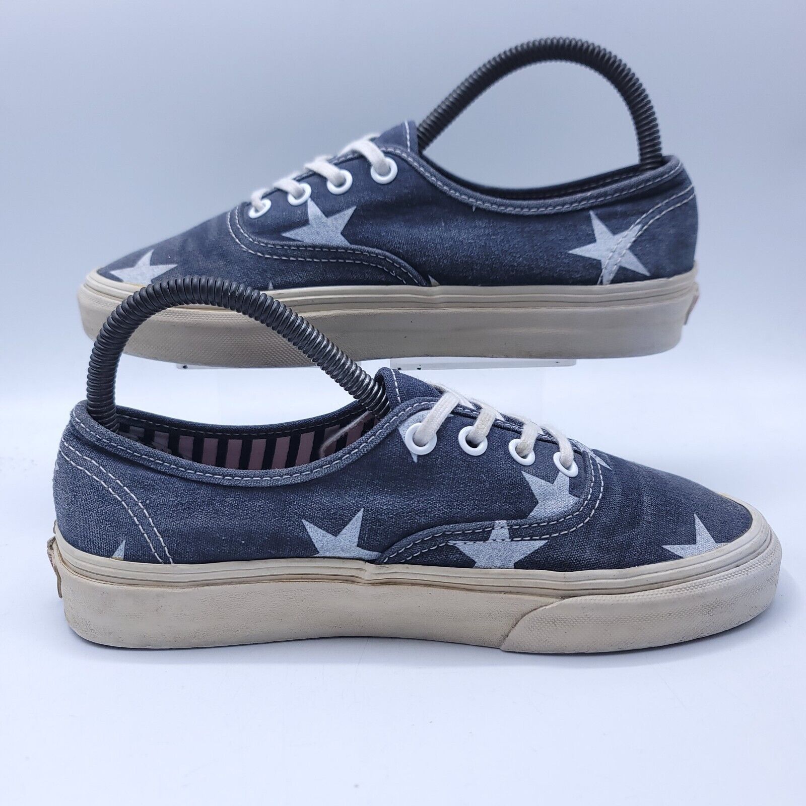 Vans Vans Off the Wall Shoe Women Size 7 Mens 5.5 TB9C Blue White Size US 7 / IT 37 - 6 Thumbnail