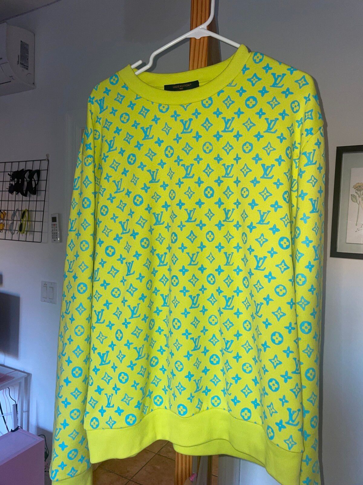 Louis Vuitton Monogram Rainbow Playground Graphic Sweatshirt Green/Yellow  for Men