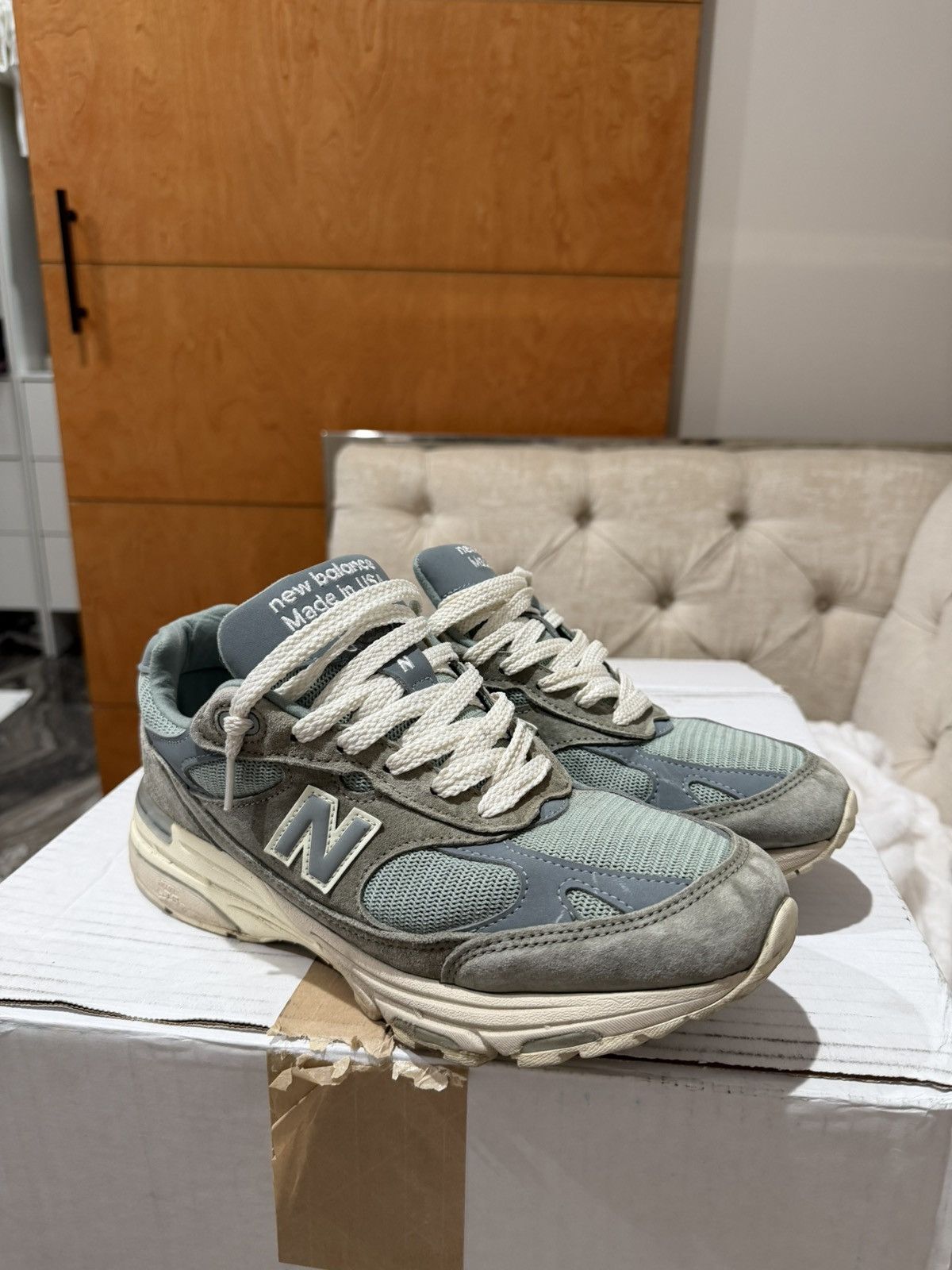 Kith × New Balance New Balance X Kith 993 pistachio made in USA Size US 9 / EU 42 - 3 Thumbnail