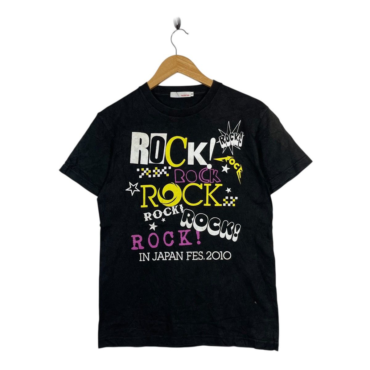 Vintage Rock In Japan Fes 2010 Band Festival Graphic Tee Black Mediu Size US M / EU 48-50 / 2 - 1 Thumbnail