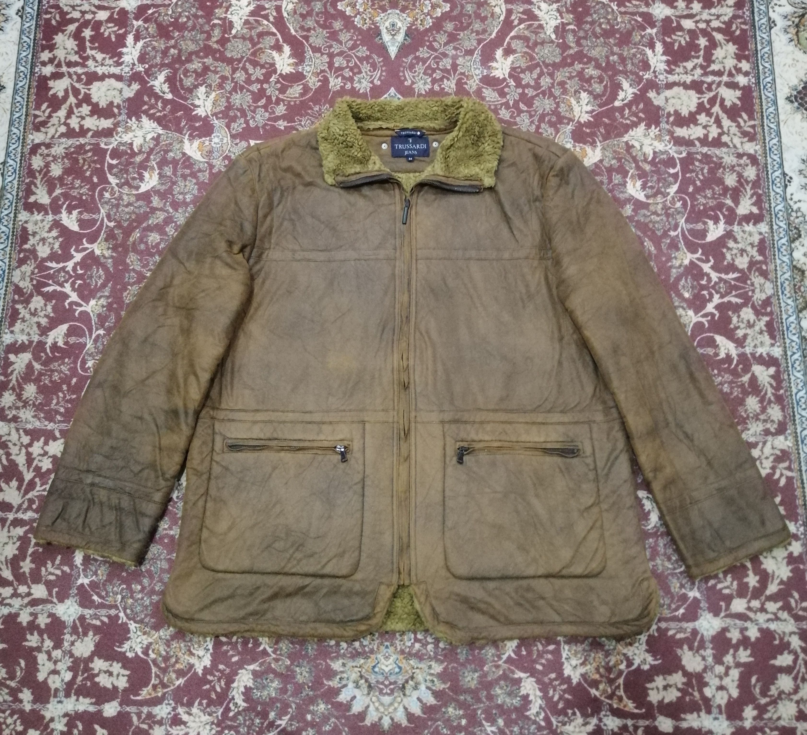 Vintage Trussardi Jeans Lined Sherpa Jacket
