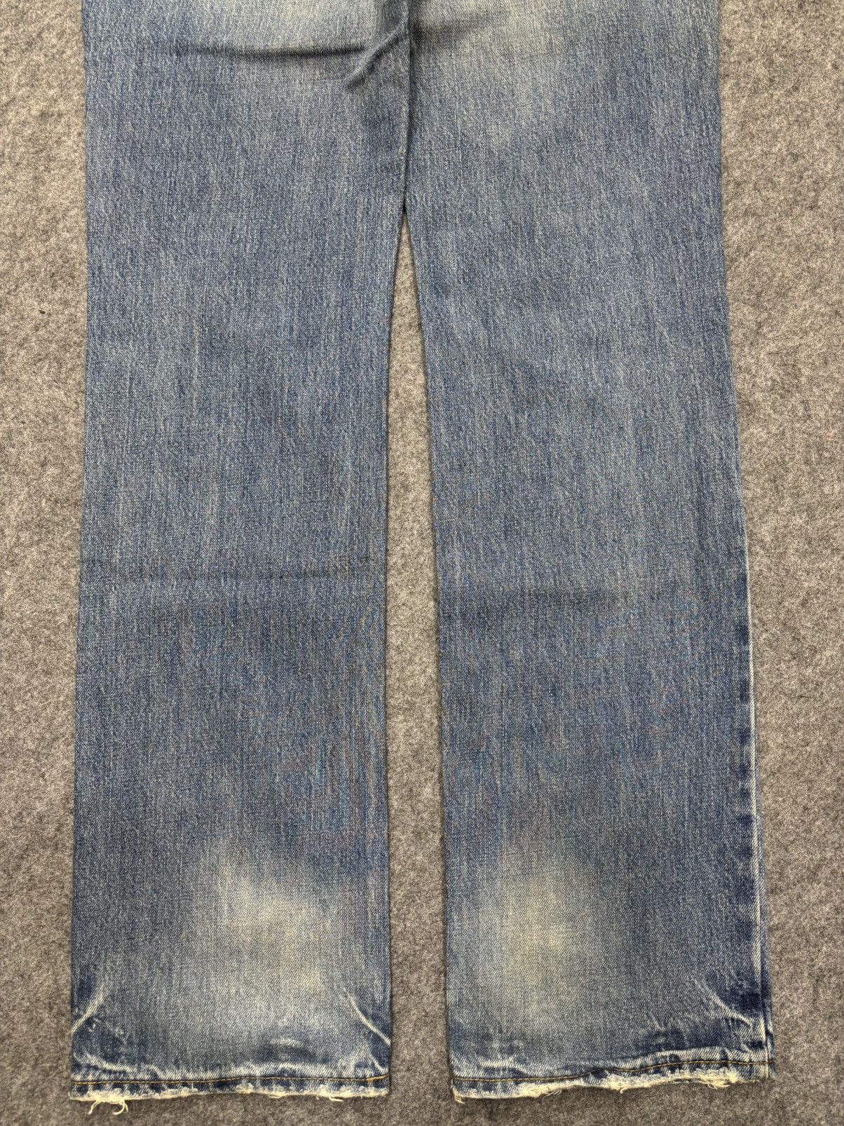 Japanese Brand 💥Vintage LOUNGE LIZARD Japan Crash Distressed Denim F679 Size US 33 - 16 Thumbnail