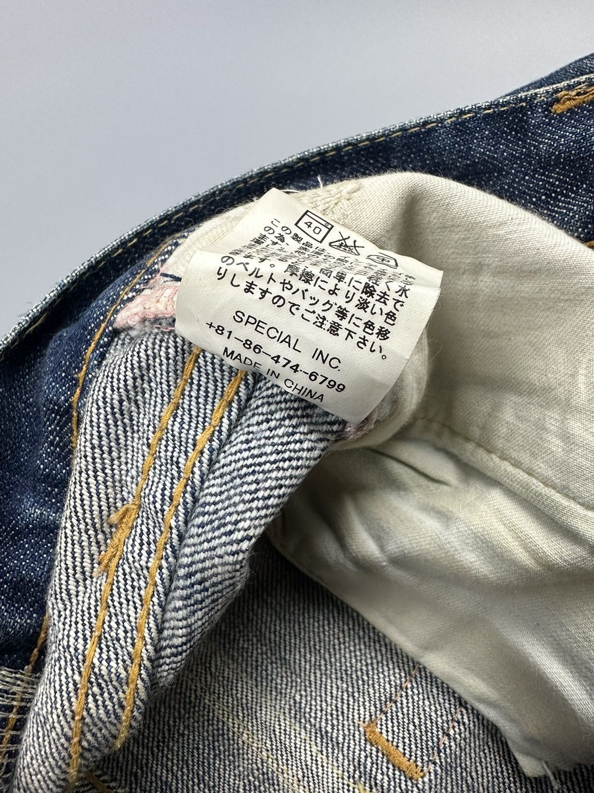 If Six Was Nine Sick Distressed Antgauge Boro Whiskered Flared Denim Size US 30 / EU 46 - 11 Thumbnail