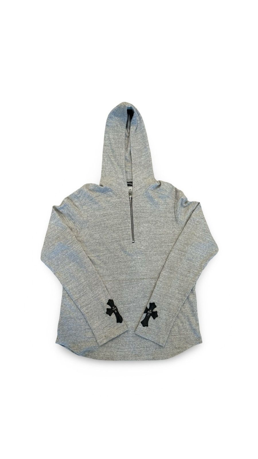 Chrome Hearts Chrome Hearts Cross Patch Sleeve Quarter Zip (RARE W SILVER) Size US M / EU 48-50 / 2 - 1 Thumbnail