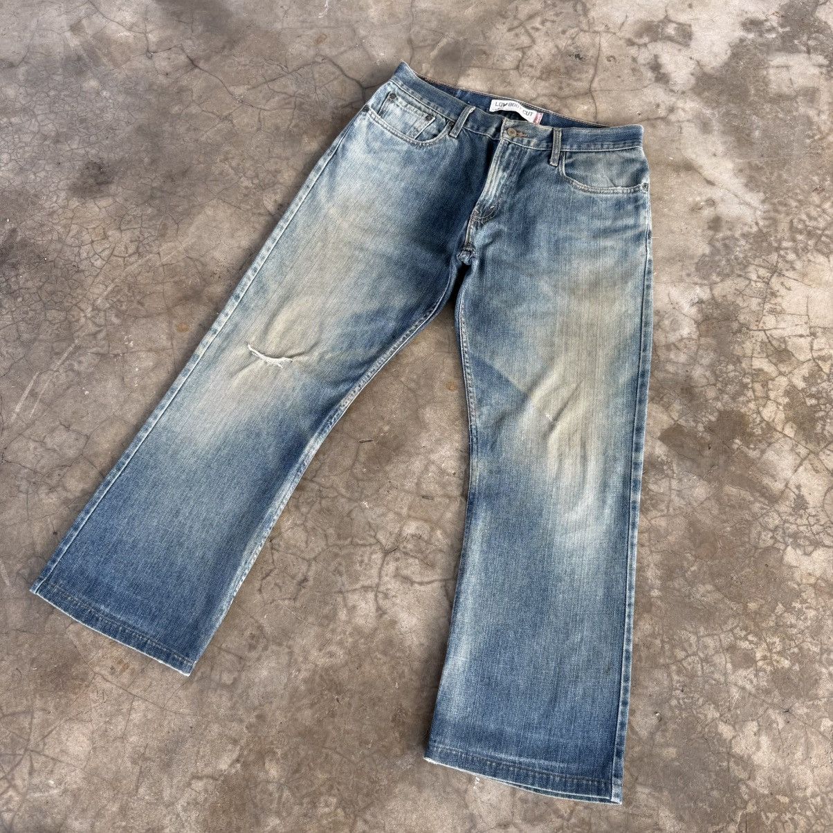 Levi's Vintage Clothing W34x28 Vintage Levi's 527 Low Bootcut Faded Denim Jean Size US 34 / EU 50 - 2 Thumbnail