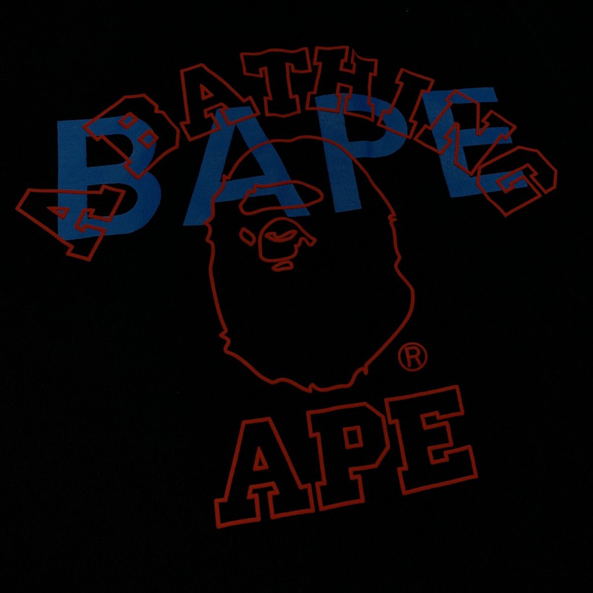 Bape Bape Medium College Black Tee A Bathing Ape Size US M / EU 48-50 / 2 - 3 Thumbnail