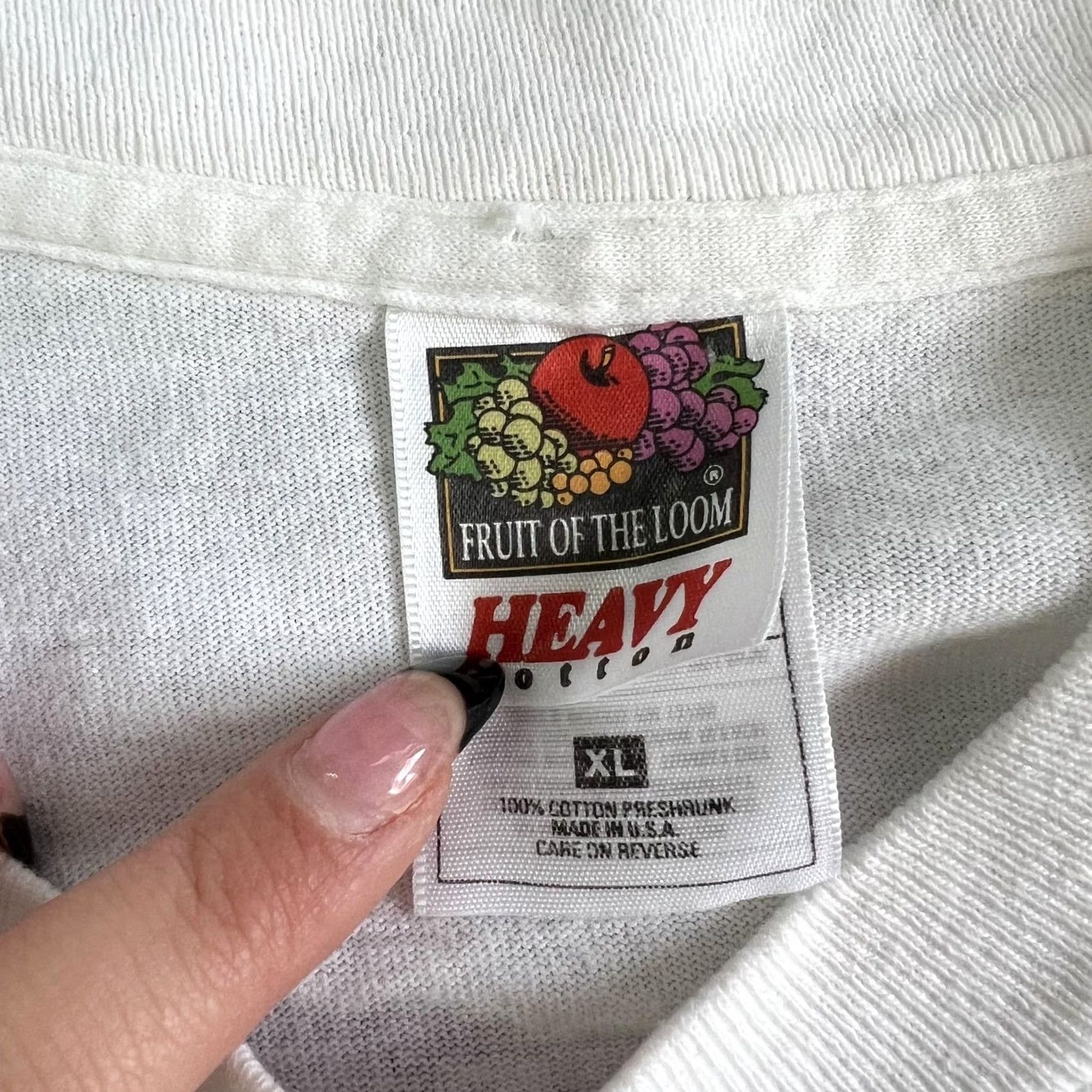 Fruit Of The Loom VINTAGE Skydive Shirt Mens XL White Parachute Graphic Fruit Loom 80s 90s Size US XL / EU 56 / 4 - 5 Thumbnail