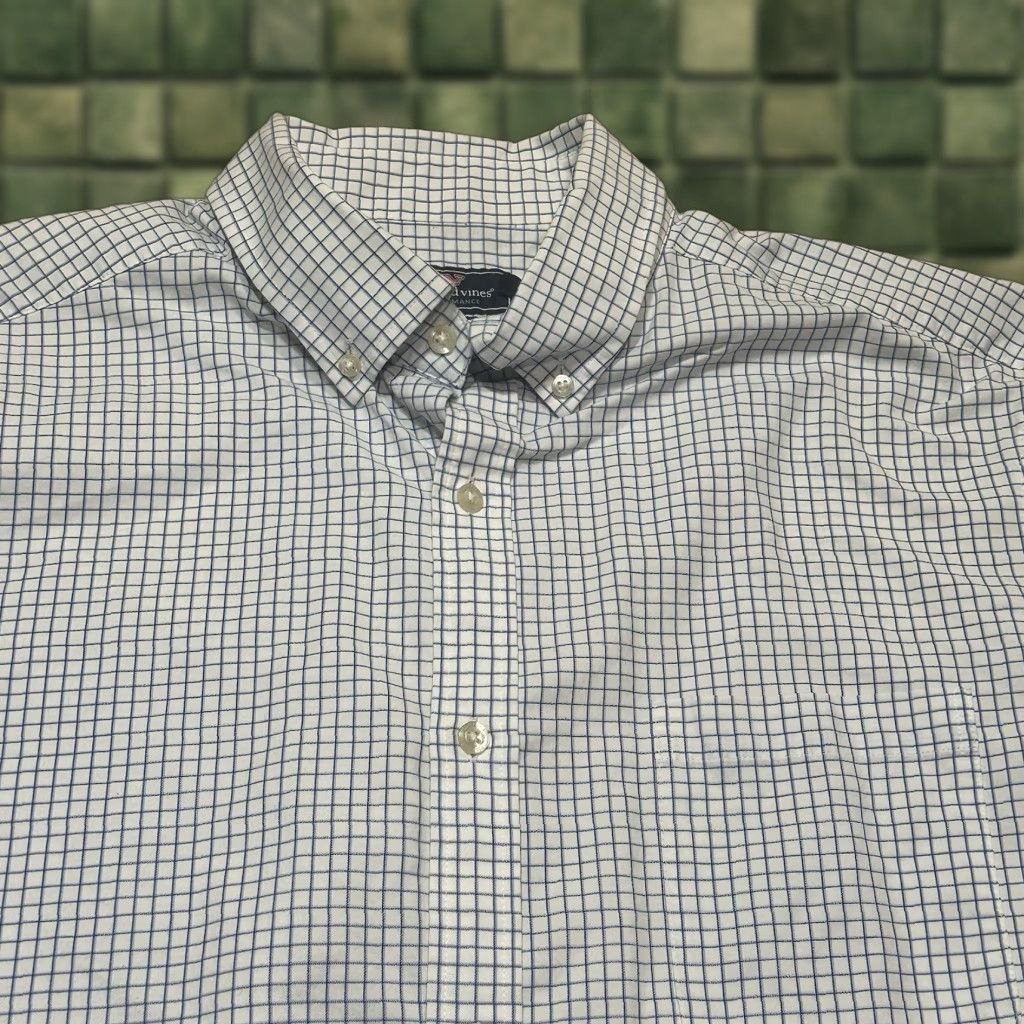 Vineyard Vines Vineyard Vines Murray Shirt Button-Up Shirt Men XL Blue White Check Murray Shirt Size US XL / EU 56 / 4 - 1 Thumbnail