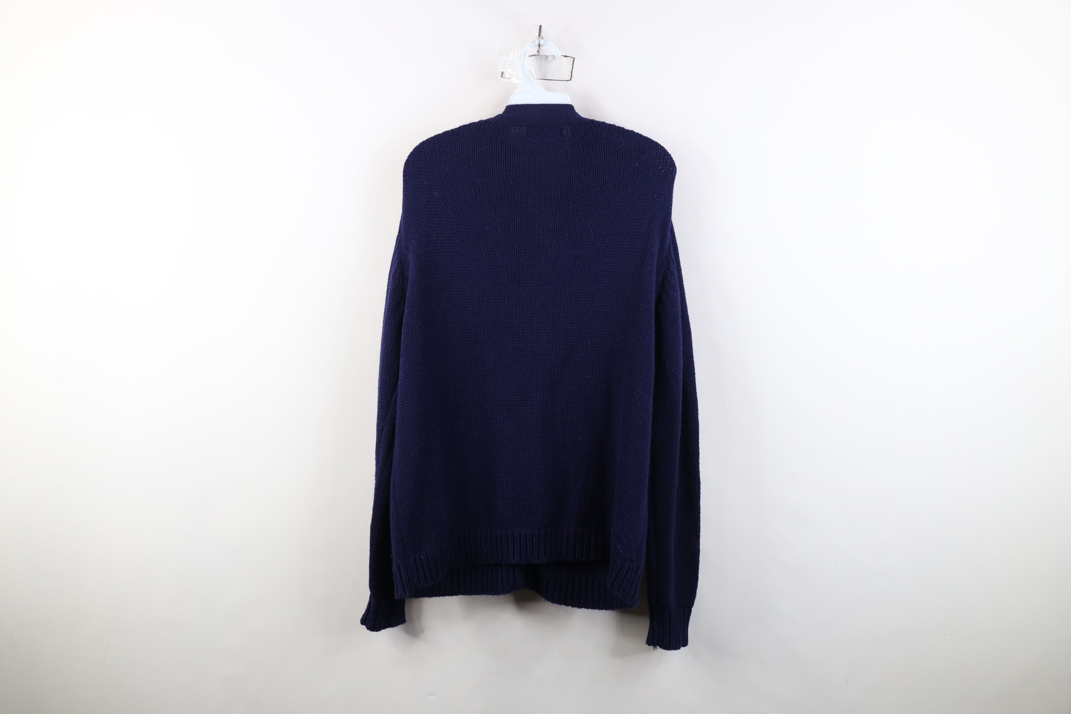 Vintage Vintage 70s Streetwear Fisherman Cable Knit Cardigan Sweater Size US L / EU 52-54 / 3 - 12 Thumbnail