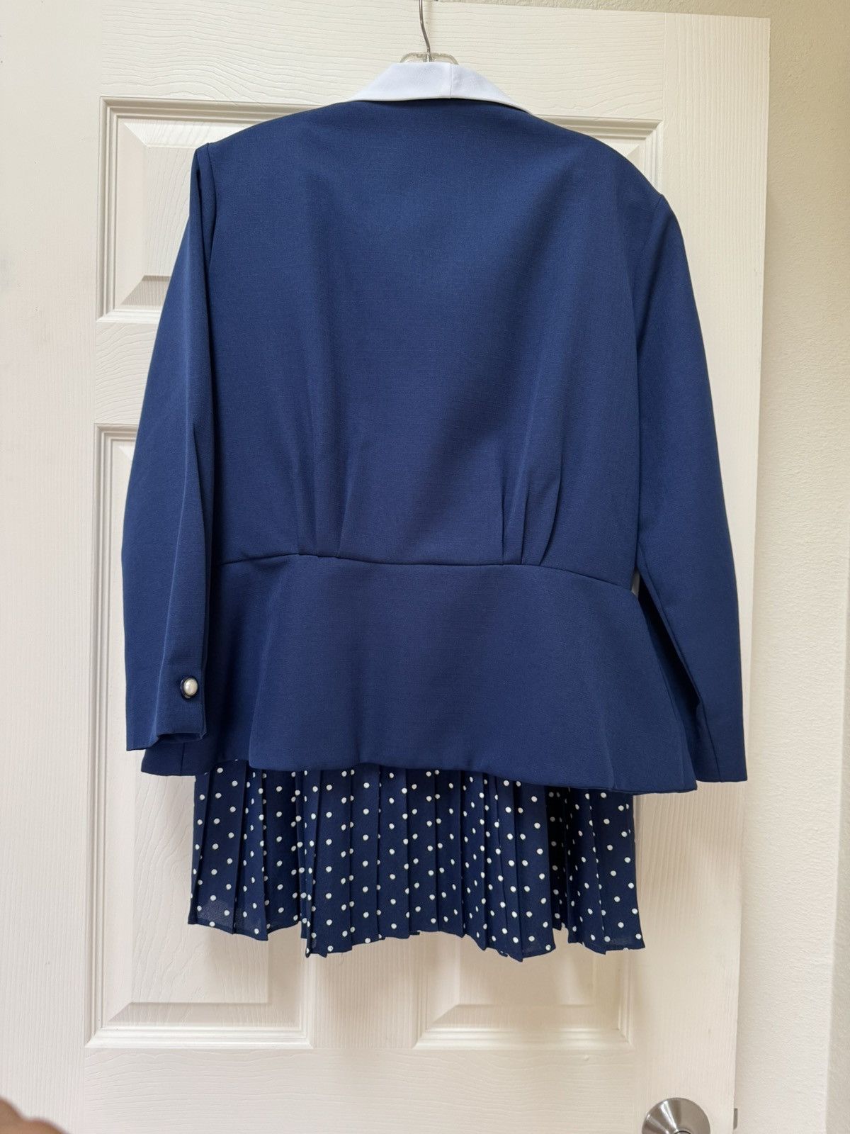 Vintage National women’s vintage 90s blazer pleated polka dot skirt Size 32" / US 10 / IT 46 - 3 Thumbnail