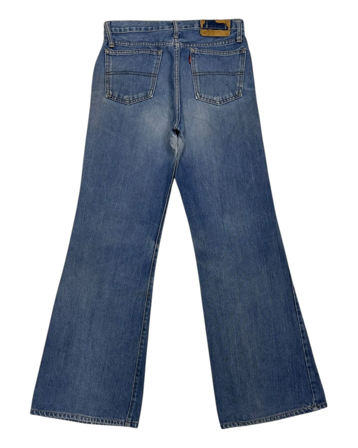 Big John × If Six Was Nine × Japanese Brand Vintage Flared Big John Bell Bottom Distressed Denim Jeans Size 29" - 6 Thumbnail