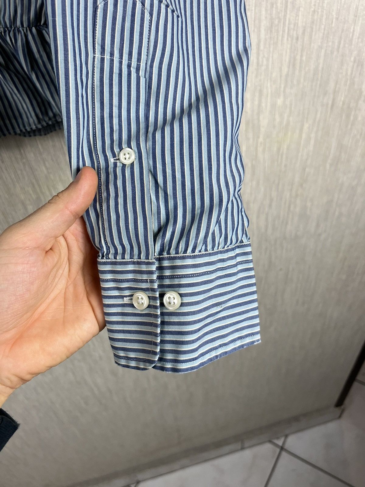 Polo Ralph Lauren × Vintage Vintage 90s Polo Ralph Lauren Alcott striped blouse shirt Size XS / US 0-2 / IT 36-38 - 11 Thumbnail