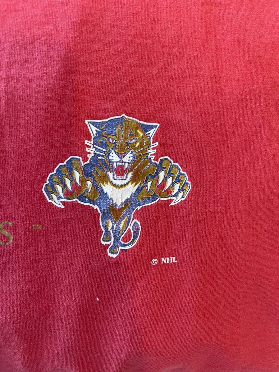Nutmeg Vintage 90s Nutmeg Mills Florida Panthers T-shirt Size US XL / EU 56 / 4 - 7 Thumbnail