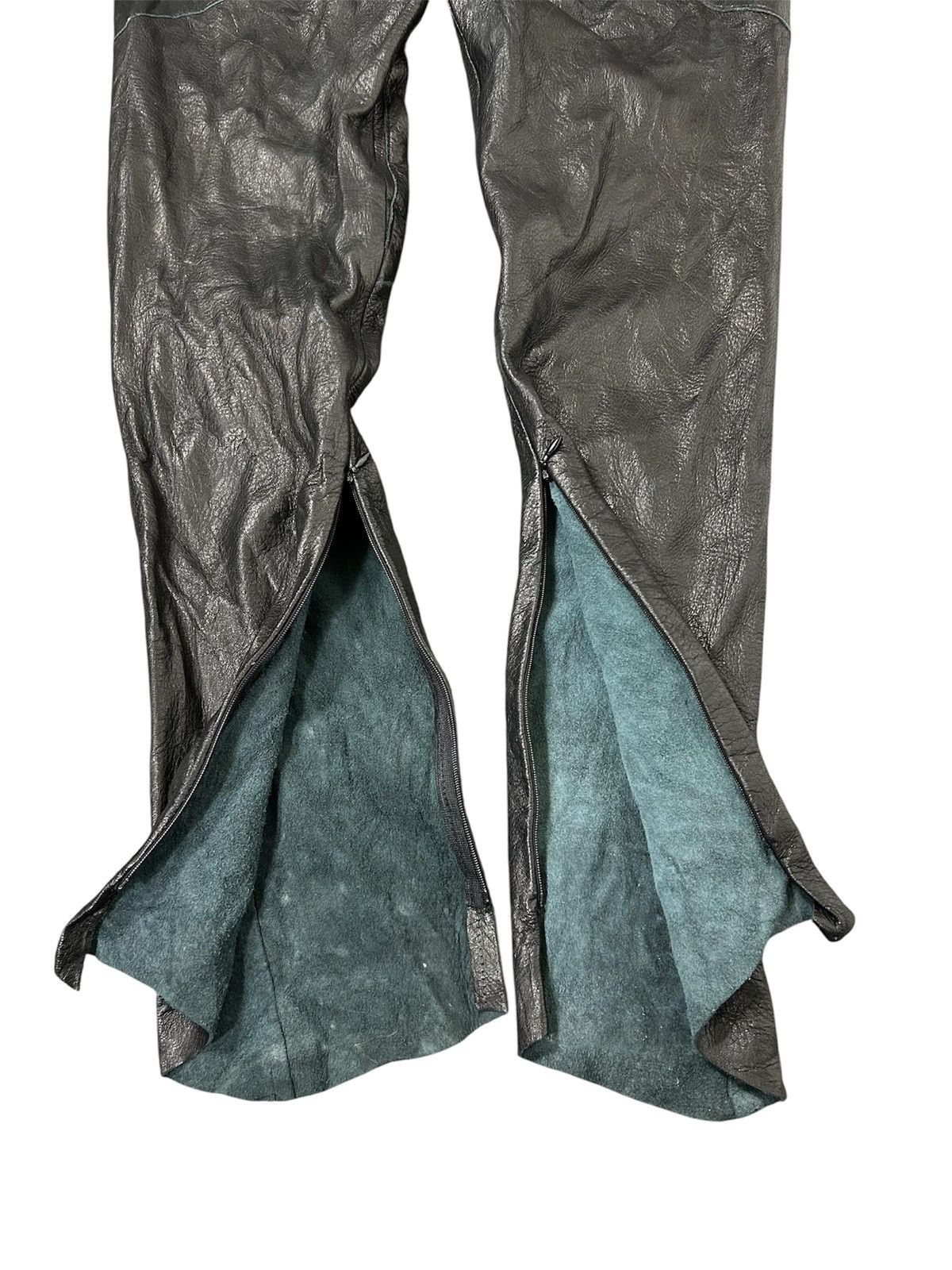 Donna Karan ⚡️Vintage Donna Karan Black Leather Skinny Size 26" / US 2 / IT 38 - 6 Thumbnail