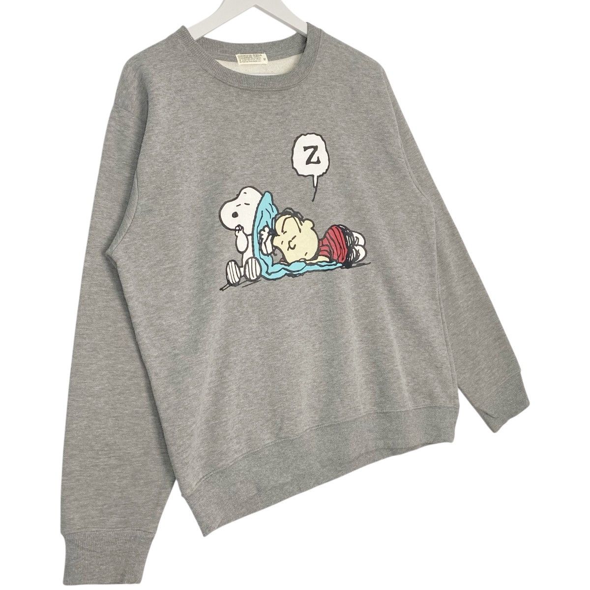 Vintage Vintage Peanuts Snoopy Gray Big Logo Pullover Jumper Size M Size US M / EU 48-50 / 2 - 3 Thumbnail