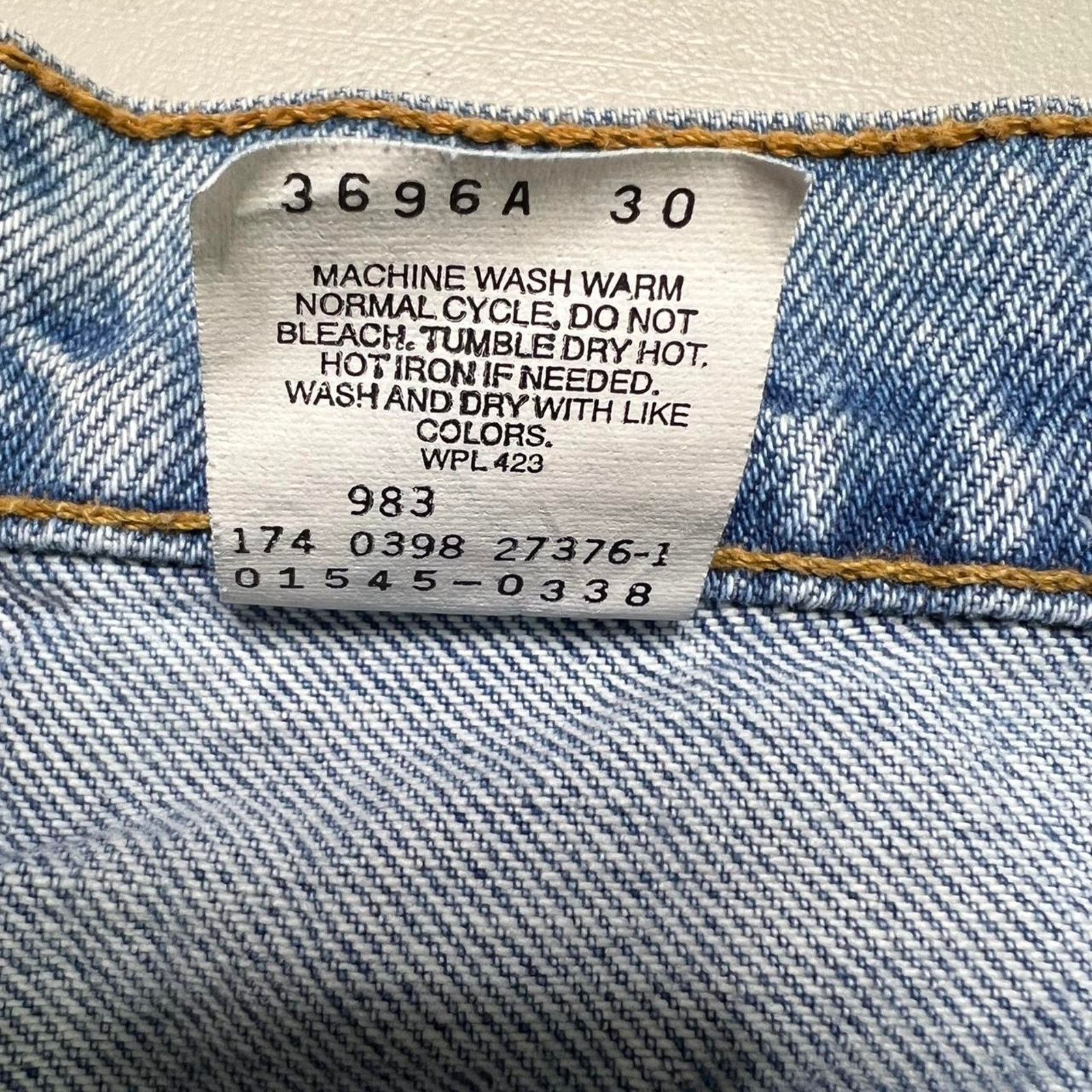 Levi's VTG 90’s Levis Men 545 38x38 Loose Fit Stone Wash Jeans Size US 38 / EU 54 - 7 Thumbnail