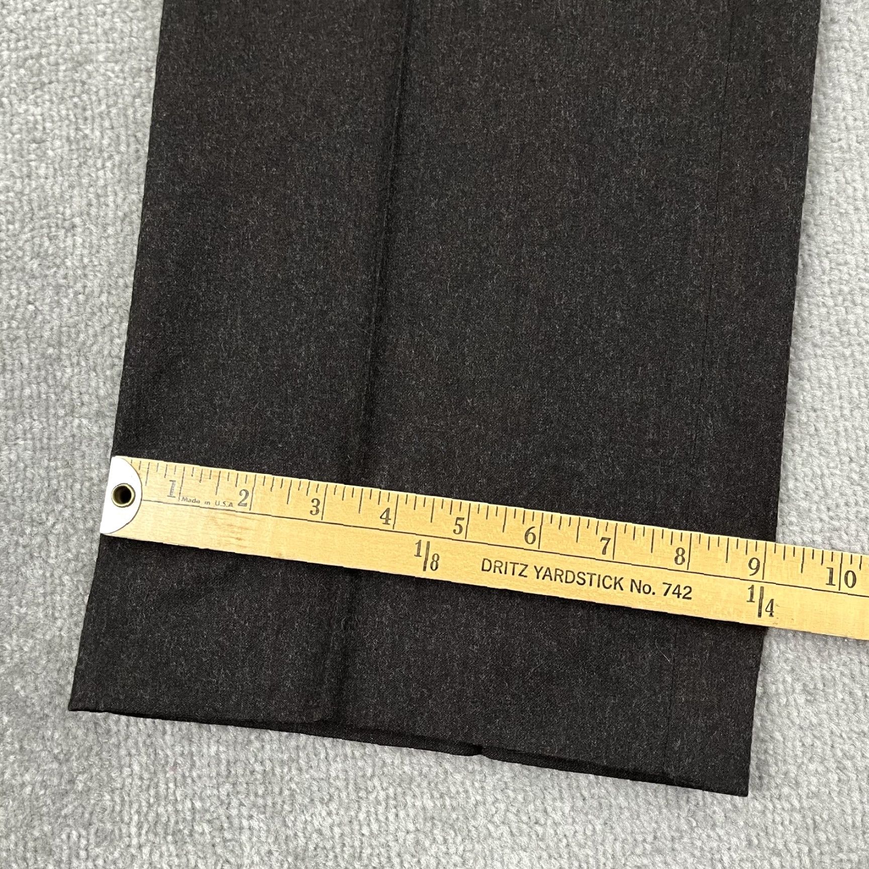 Etro VINTAGE Etro Mens Pants Dress Wool Brown 34x30 Pleated Regular Fit EU 52 Straight Leg Mens Brown Wool Dress Pants Size US 34 / EU 50 - 5 Thumbnail