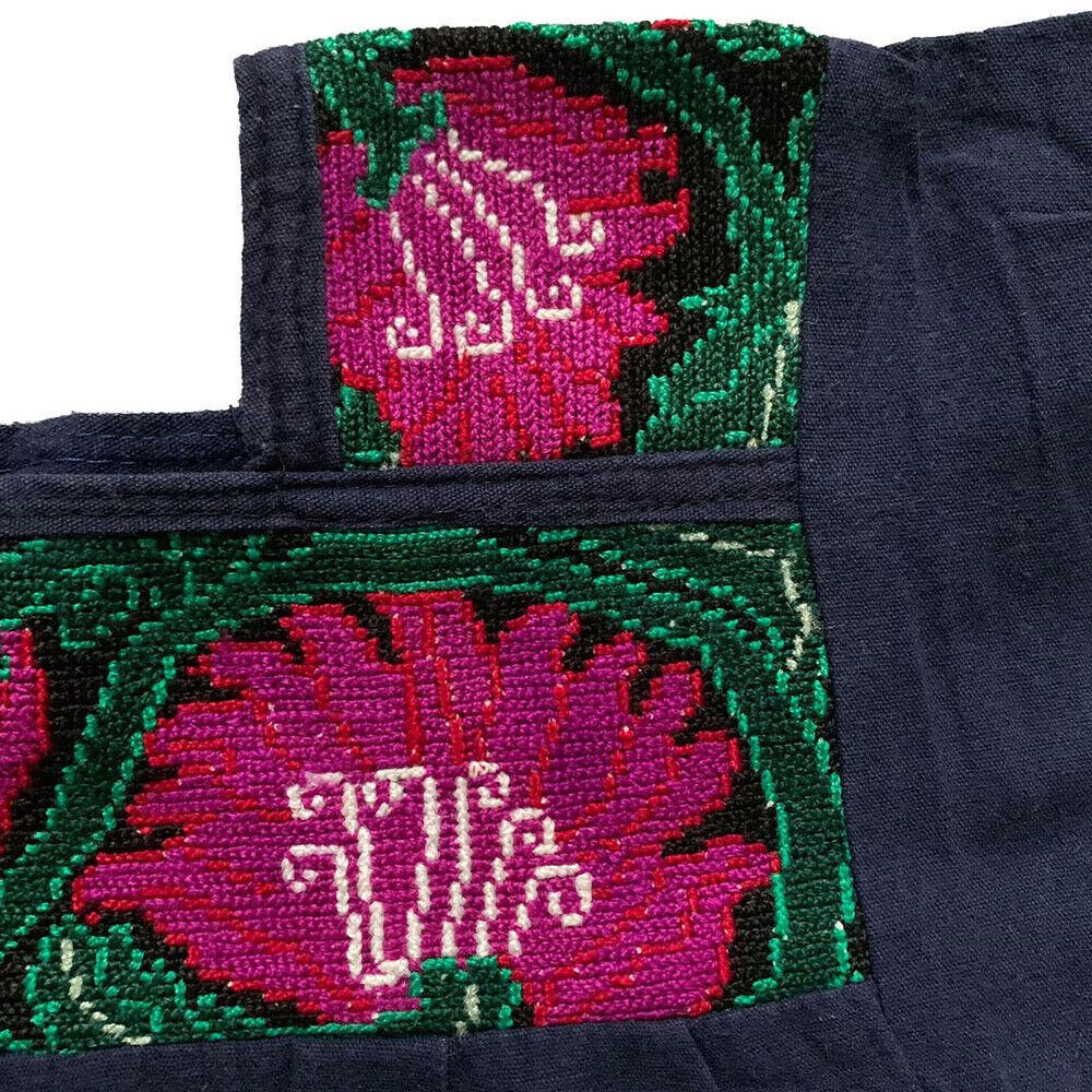 Designer Pre Owned Marine Blue Hand Made Embroidered Blouse L Size L / US 10 / IT 46 - 3 Thumbnail