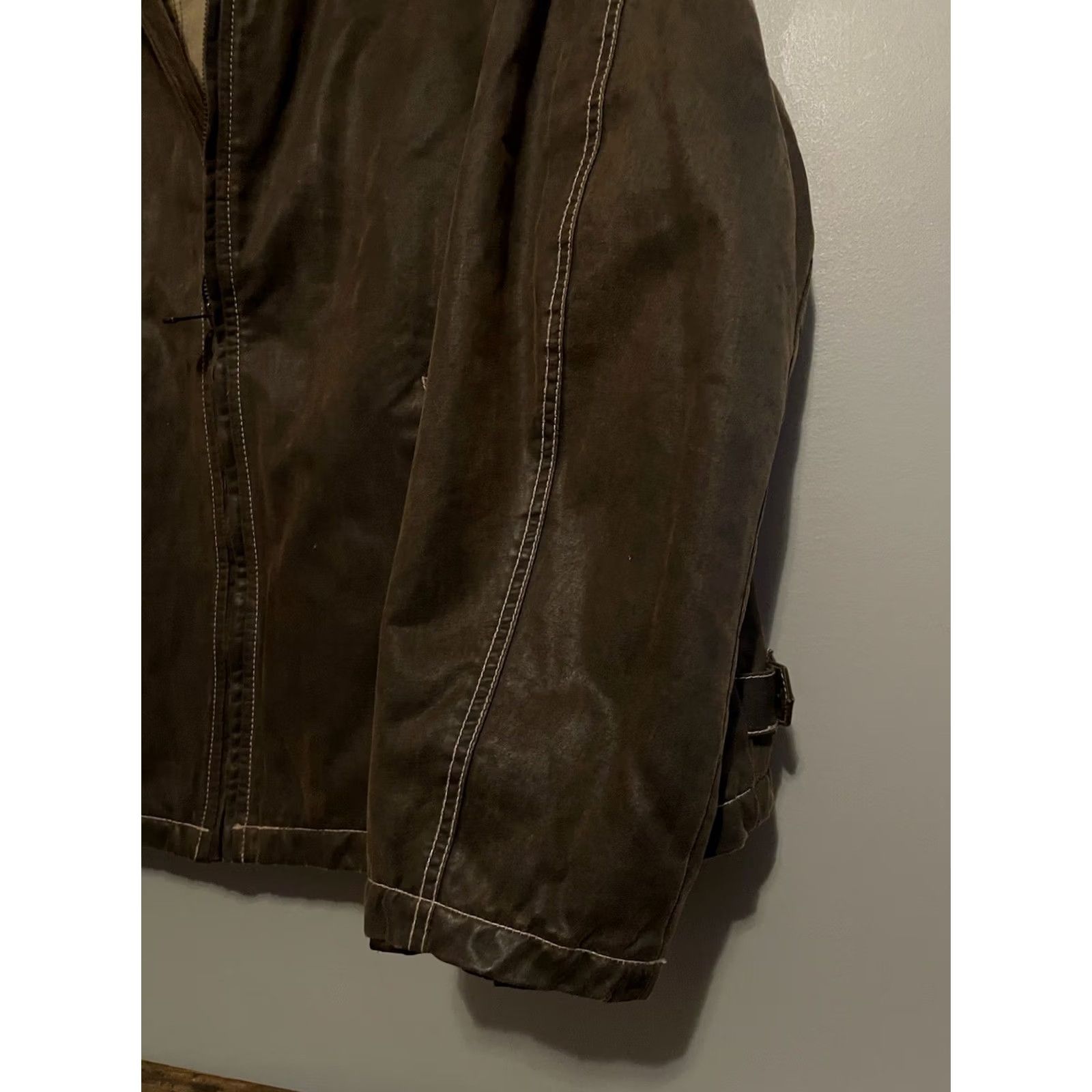 Vintage Columbia Leather Jacket Men XL Brown Bomber Coat Insulated Lined Biker Style Size US XL / EU 56 / 4 - 5 Thumbnail