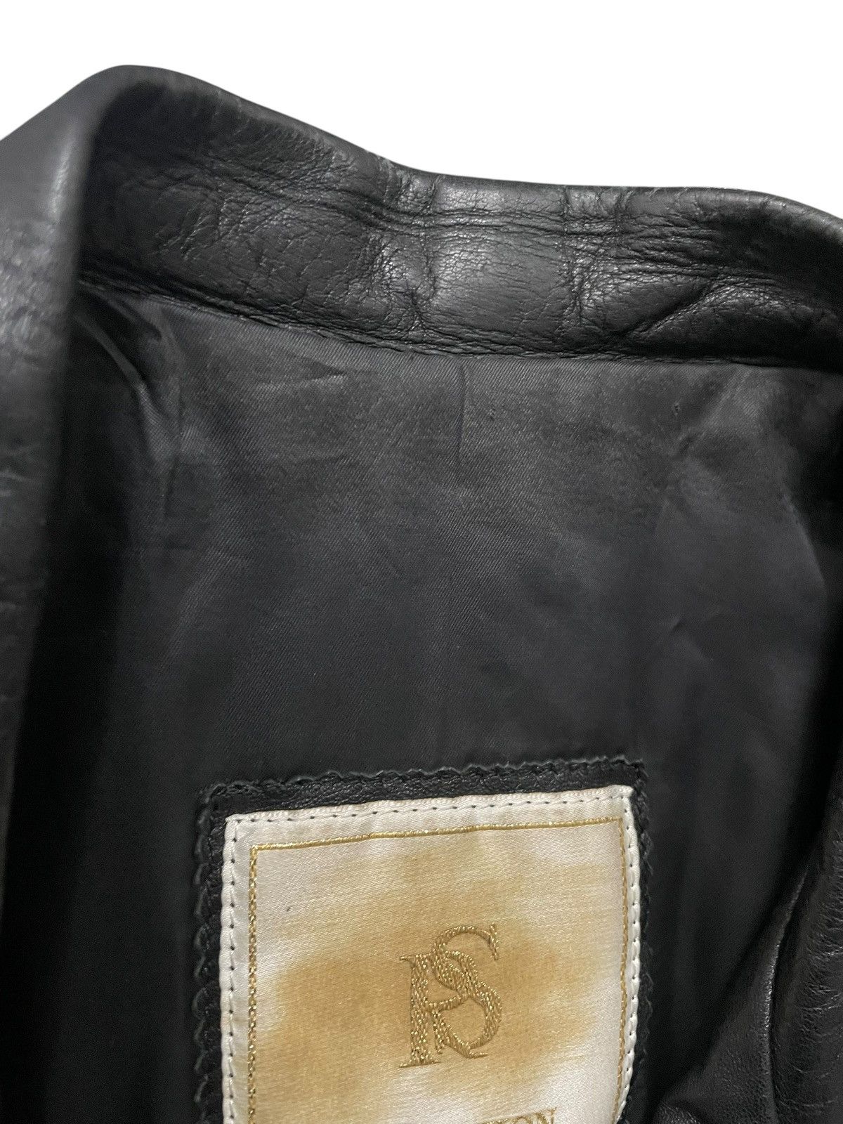 Genuine Leather × Vintage Leather jacket women Made in Italy Size L / US 10 / IT 46 - 6 Thumbnail