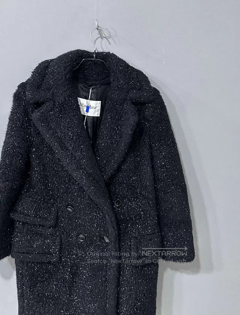 Max Mara Max Mara Black silver teddy Size XXS / US 00 / IT 34 - 2 Thumbnail