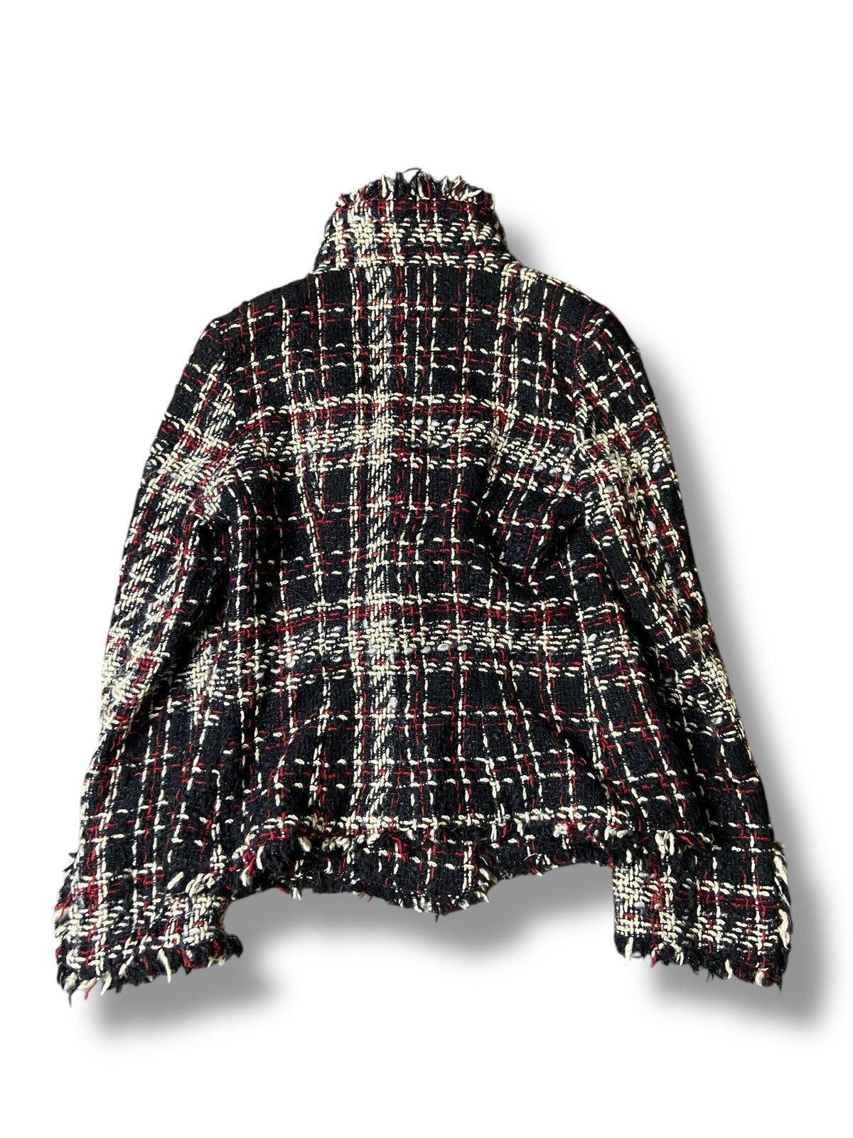 Zara Zara Women Tweed Cropped Jacket (148) Size XS / US 0-2 / IT 36-38 - 5 Thumbnail