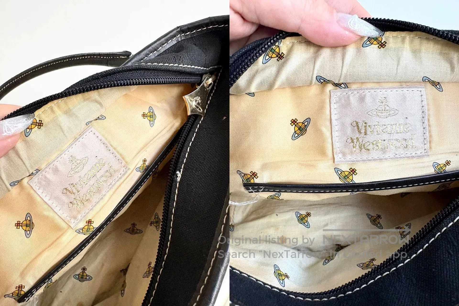 Vivienne Westwood Vivienne Westwood Vintage Saturn Logo Handbag. Size ONE SIZE - 6 Thumbnail