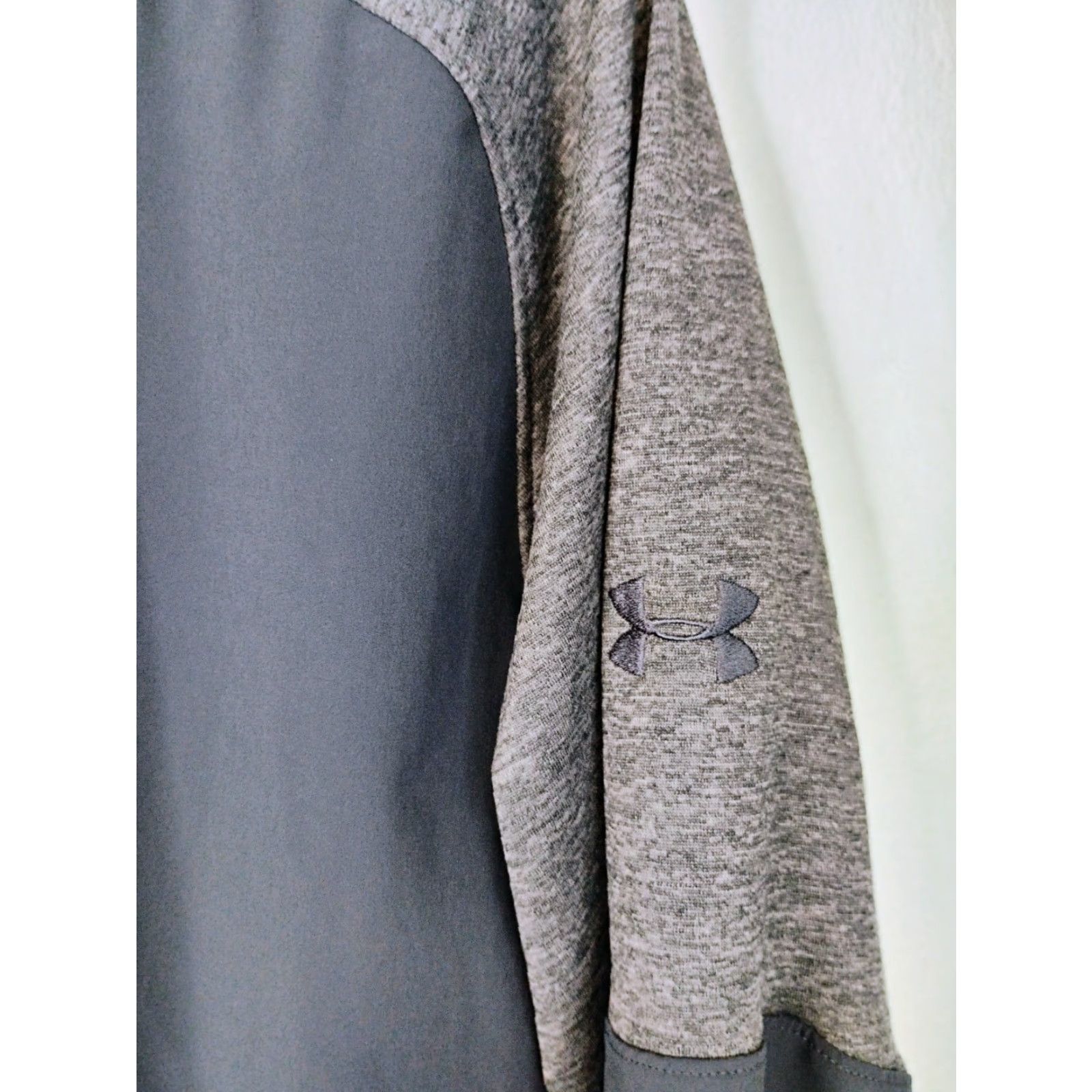 Under Armour Under Armour Sweatshirt 1/4 Zip Mens XL Loose Gray Country Trucker ColdGear Mock Neck Long Sleeve Pullover Size US XL / EU 56 / 4 - 6 Thumbnail