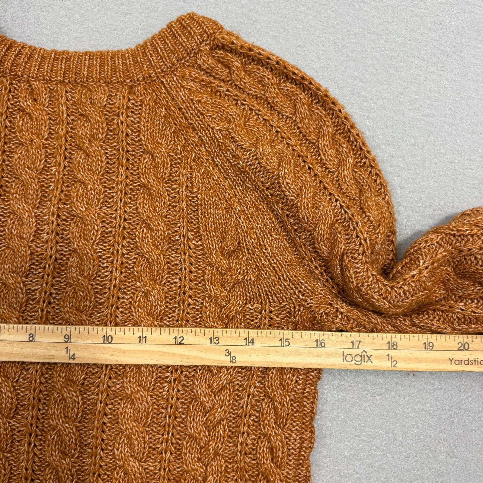 Abercrombie & Fitch Abercrombie & Fitch Cable Knit Sweater Women's Small Brown Size US S / EU 44-46 / 1 - 7 Thumbnail