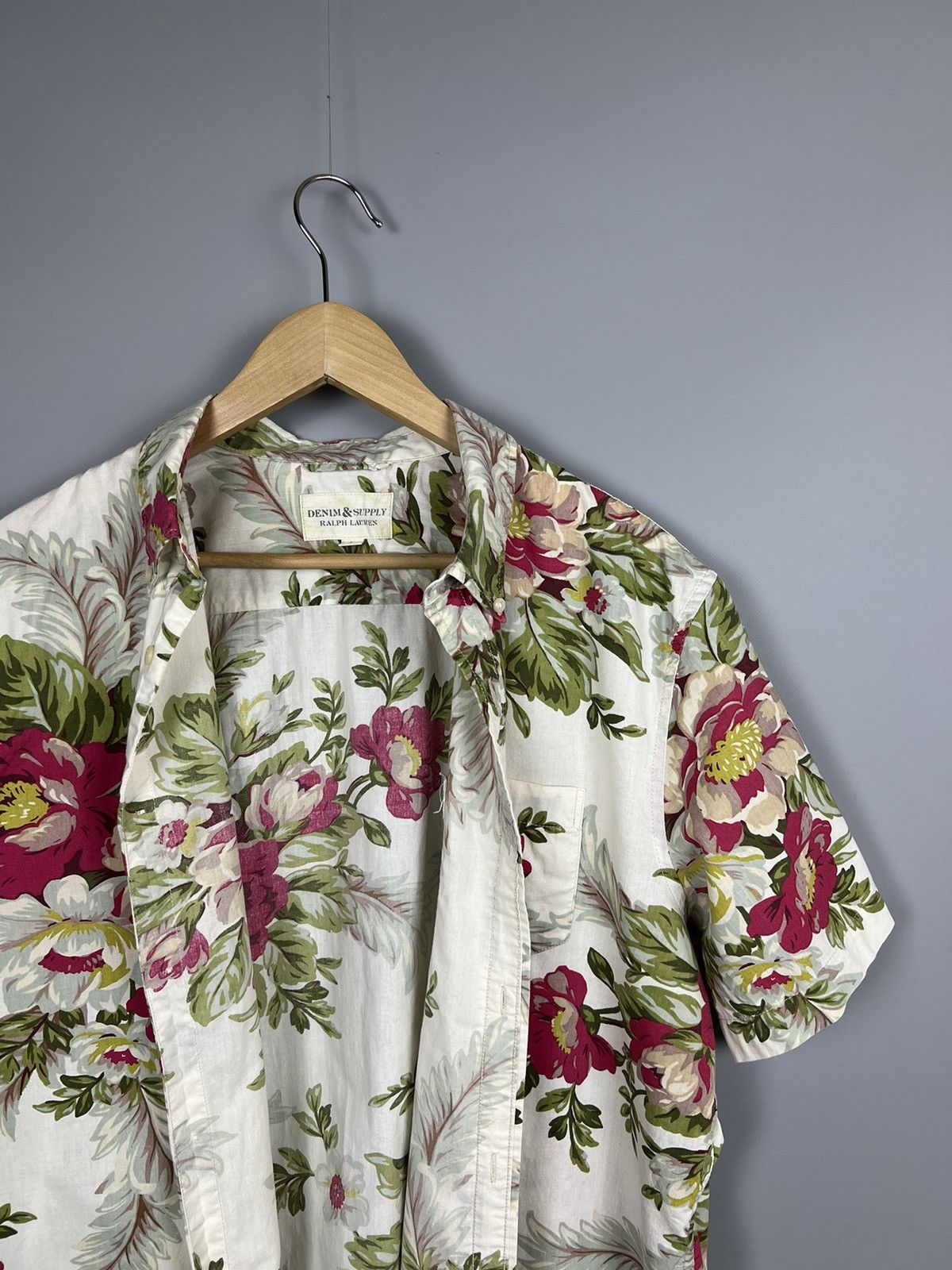 Denim & Supply Ralph Lauren (L) RARE Denim&Supply Ralph Lauren Flower Shirt Size US L / EU 52-54 / 3 - 4 Thumbnail