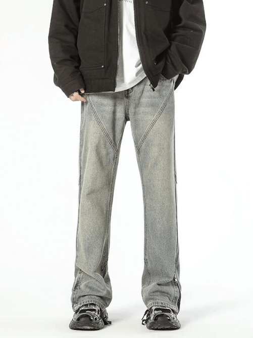 Japanese Brand American retro flared zipper high street jeans Size US 32 / EU 48 - 1 Thumbnail