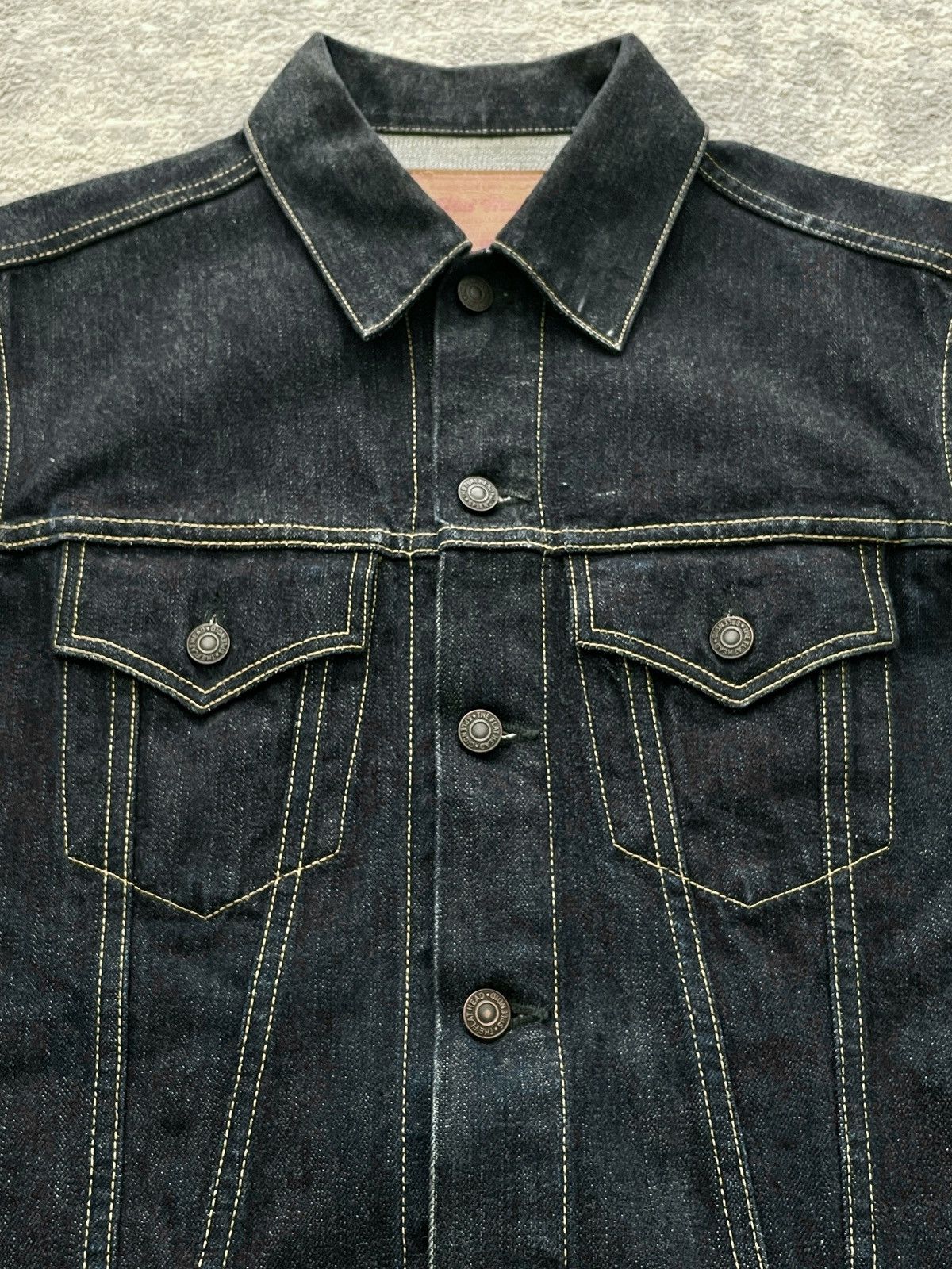 The Flat Head FN-OJ-D003 DENIM JACKET - 60S TYPE III Size US M / EU 48-50 / 2 - 4 Thumbnail