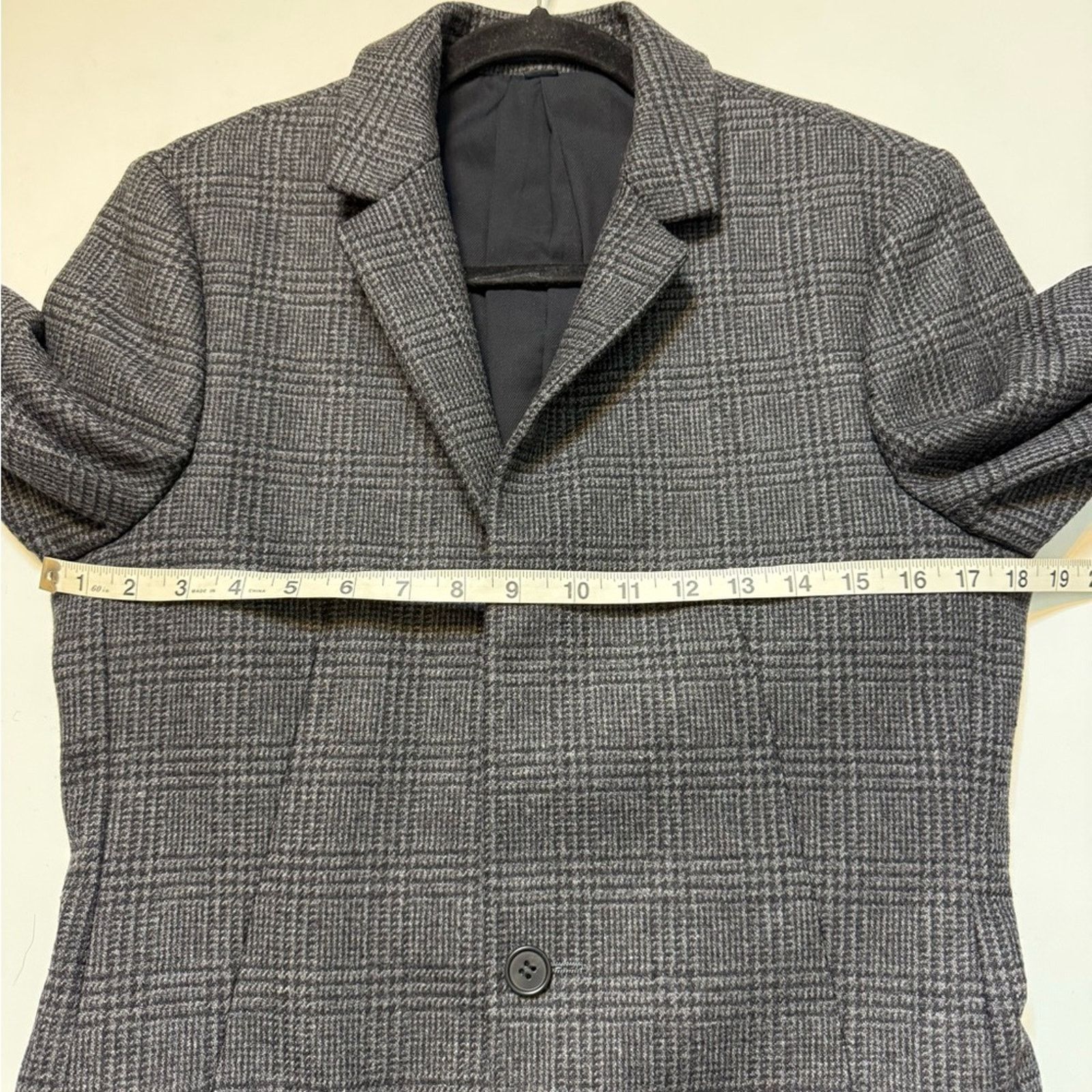 Allsaints ALLSAINTS Dark l Plaid Spyro Coat Charcoal Gray- Thirty Four Size US XS / EU 42 / 0 - 16 Thumbnail