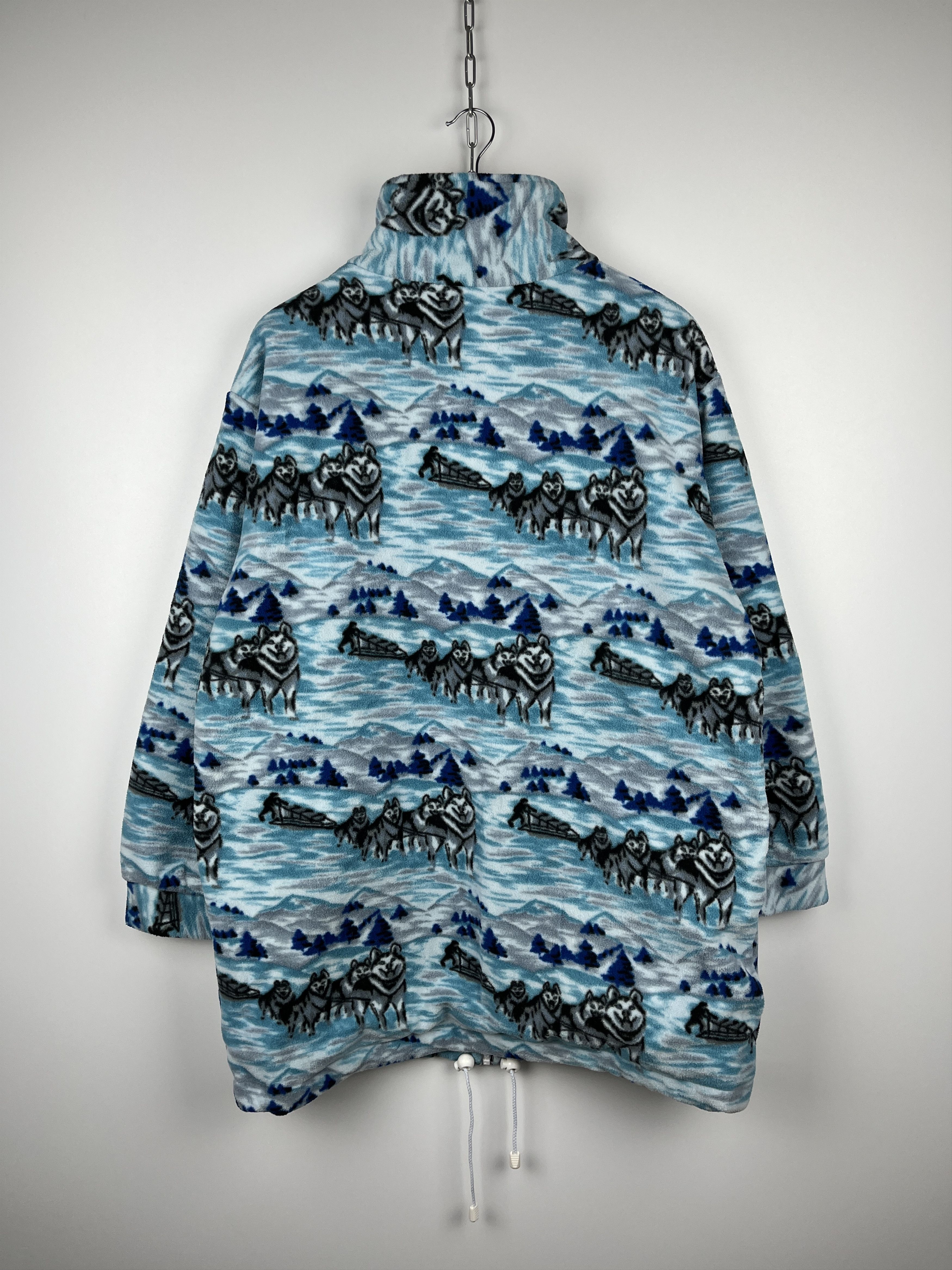 Vintage Husky Mountain Winter Pattern Ski Full Zip Fleece Jacket Size US S / EU 44-46 / 1 - 13 Thumbnail