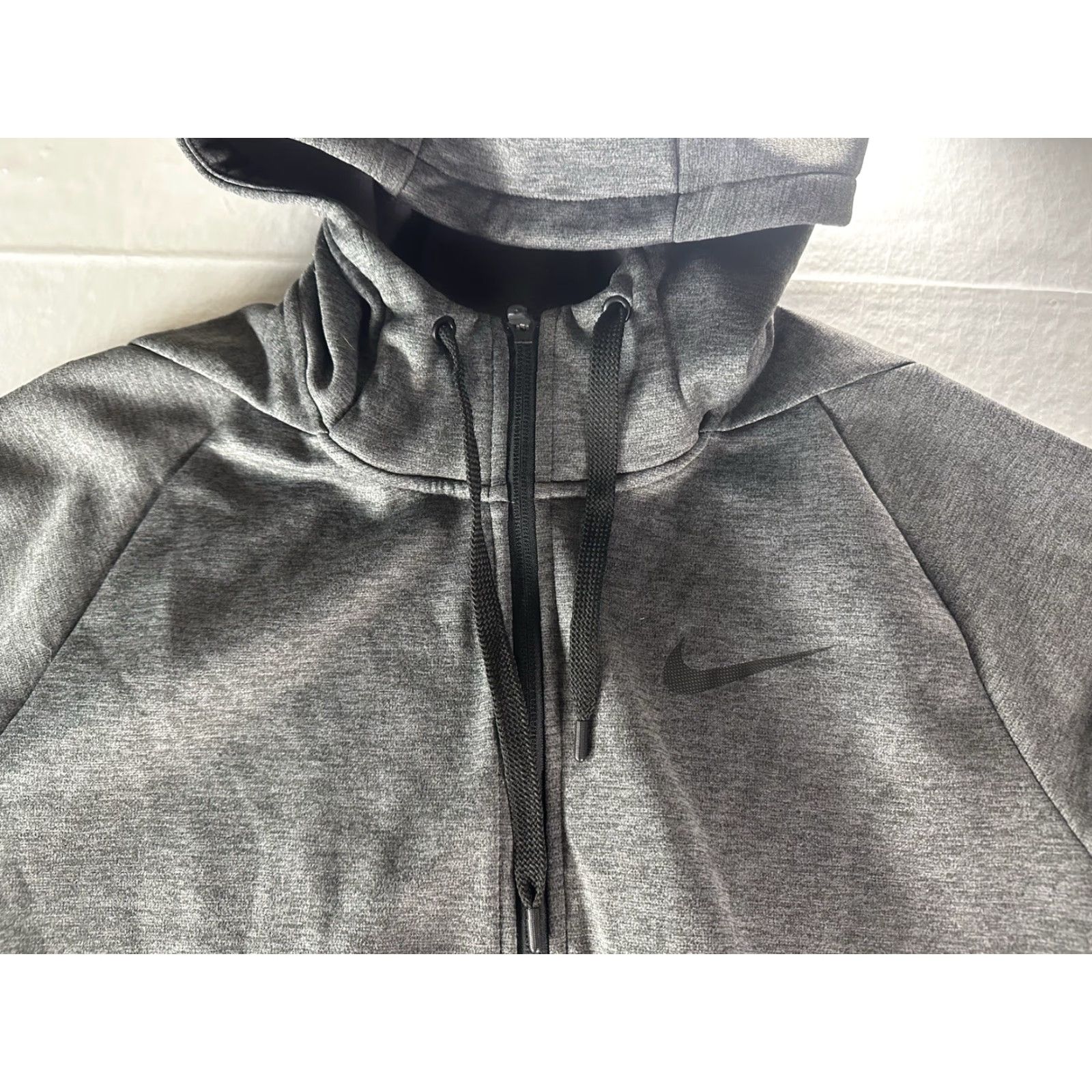 Nike Nike Full-Zip Jacket Mens Large Charcoal Heather Therma-Fit Lightweight Lightweight Zip Nike Sportswear Full Zip Hoodie Size US L / EU 52-54 / 3 - 5 Thumbnail