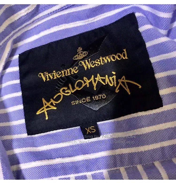 Vivienne Westwood Vivienne Westwood Navy and white striped irregular collar Size XS / US 0-2 / IT 36-38 - 5 Thumbnail