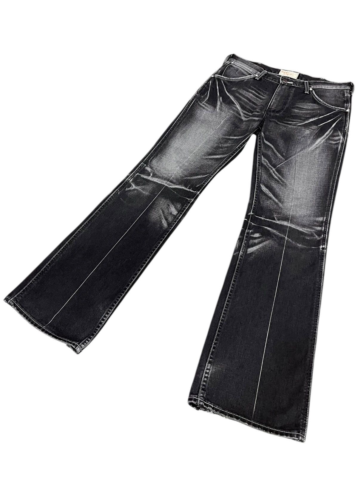 Wrangler 🔥WRAGLER x RODEO BEN TAILOR Clawmark Blasting Black Flare Size US 31 - 5 Thumbnail