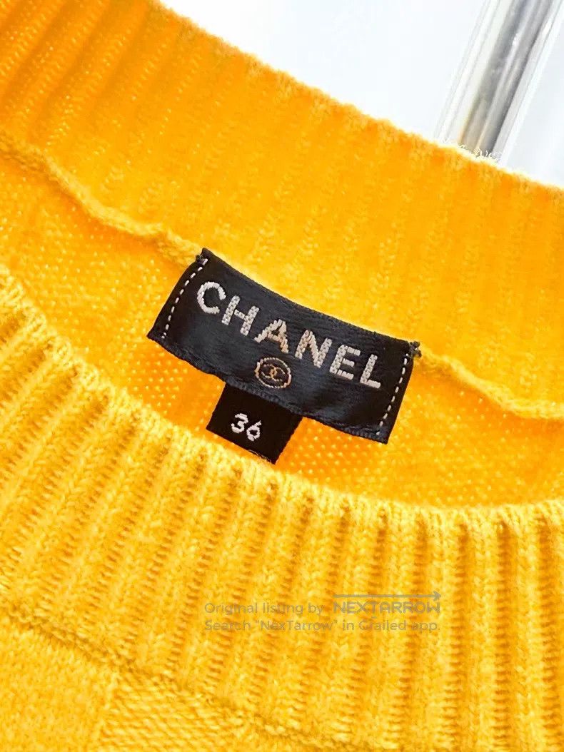 Chanel Chanel Vertical striped cashmere long-sleeved knitted dres Size XS / US 0-2 / IT 36-38 - 5 Thumbnail