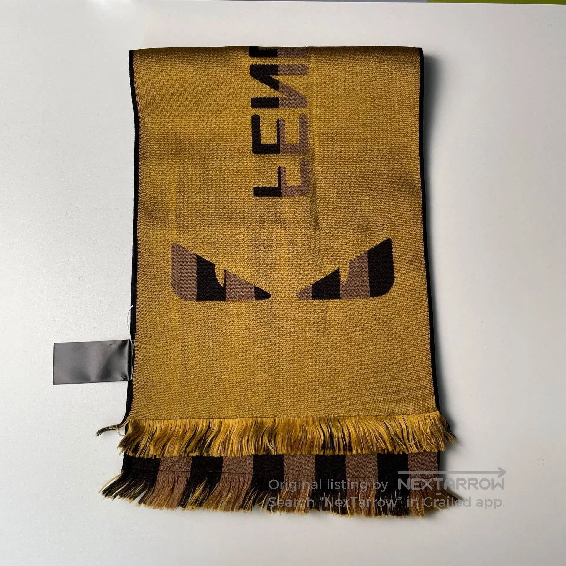 Fendi FENDI Brown and Coffee Double-Faced Cashmere Little Monste Size ONE SIZE - 4 Thumbnail