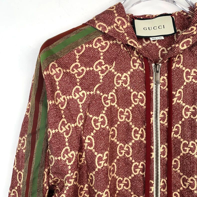 Gucci Gucci Red logo old flower full print zipper jacket 2502-Nex Size US S / EU 44-46 / 1 - 3 Thumbnail