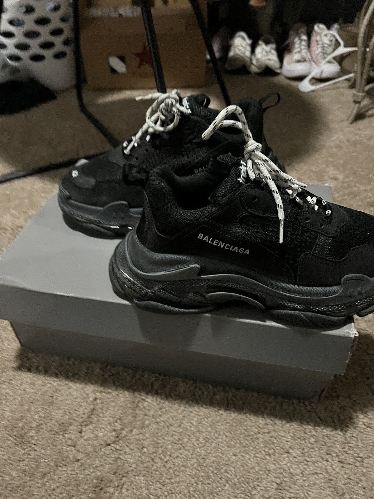 Balenciaga Balenciaga Triple S black/clear sole Size US 9 / EU 42 - 2 Thumbnail