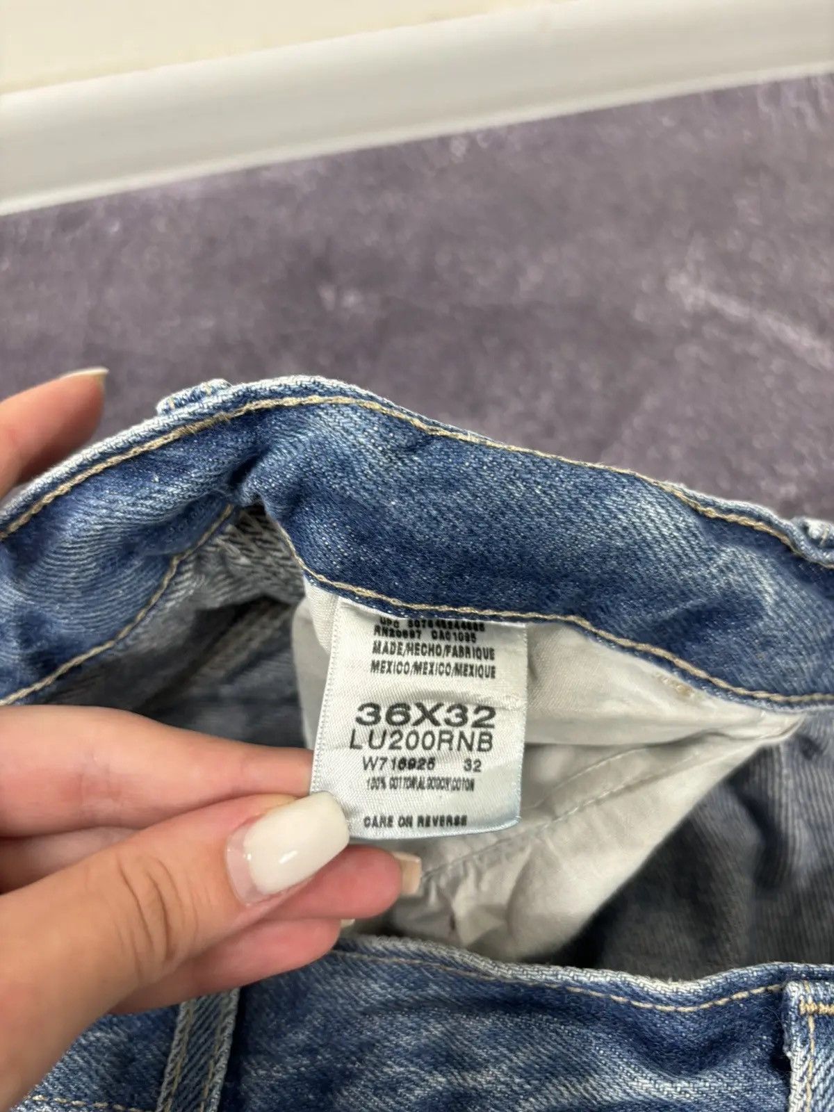 Dickies × Vintage Vintage Dickies Relaxed Fit Painted USA Work Denim Jeans Size US 36 / EU 52 - 9 Thumbnail