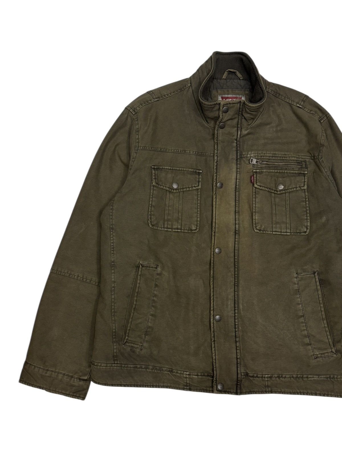 Levi's Vintage Levis Quilted Lined Field Jacket Olive Size US XL / EU 56 / 4 - 6 Thumbnail