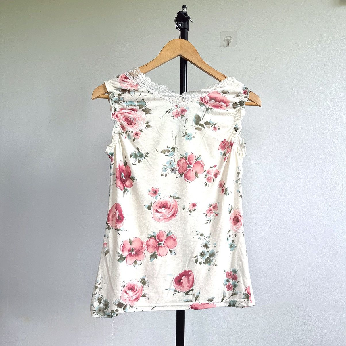 Other Vintage Flowers pattern Tank Top Size S / US 4 / IT 40 - 3 Thumbnail