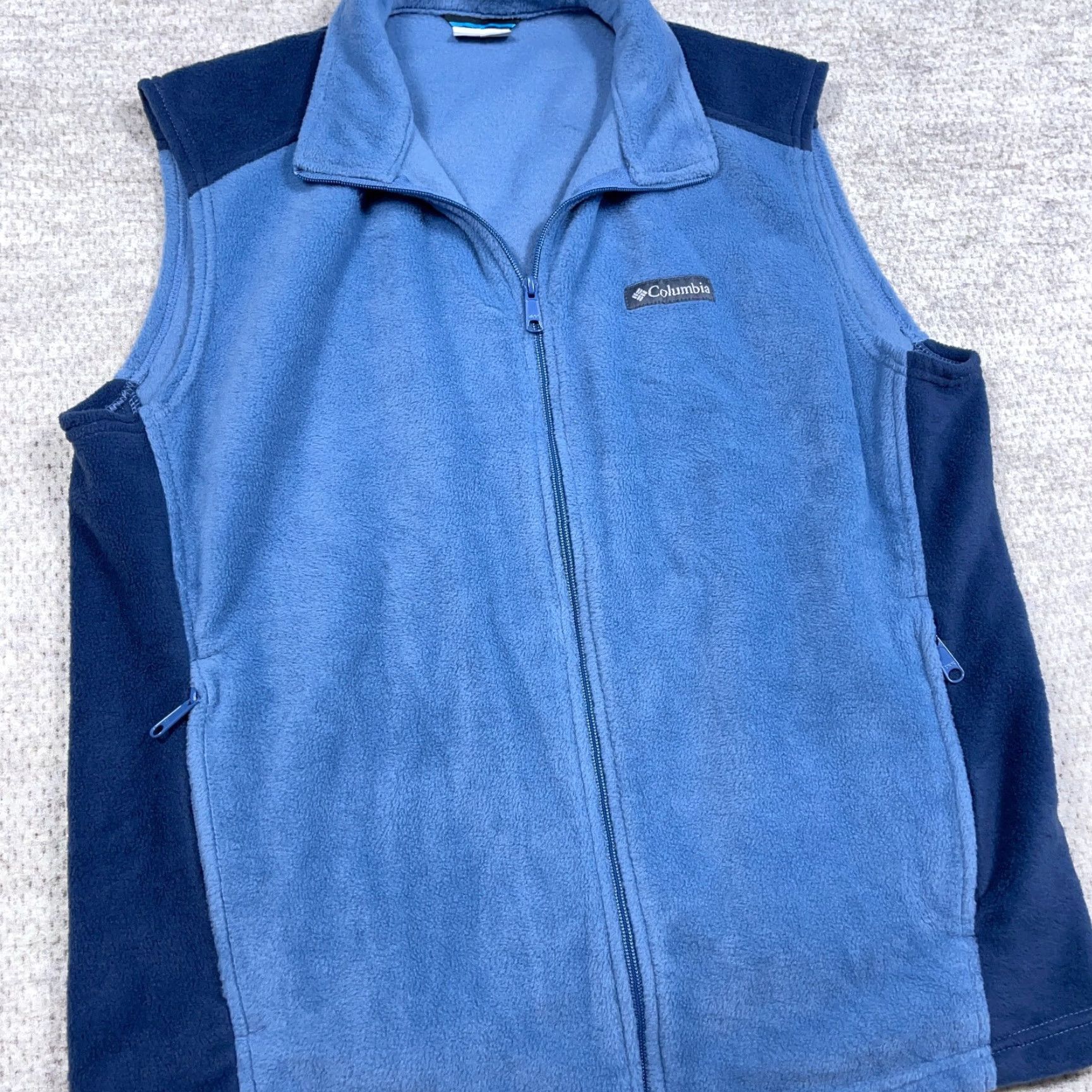Vintage Columbia Vest Men Large Blue Fleece Full Zip Jacket Benton Springs Adult Size L Size US L / EU 52-54 / 3 - 4 Thumbnail